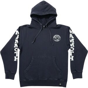 Mammoth Mountain California Graphic Hoodie Faded Black Sleeve Print Small